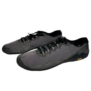 Merrell Vapor Glove 3 Mens 13 Gray Black Barefoot Vibram Trail Running Shoes